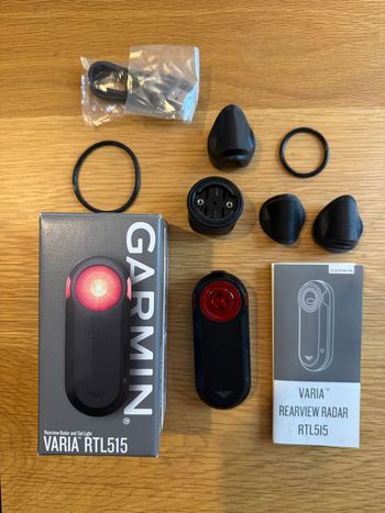 Used Garmin Varia RTL515 Rearview Radar Tail Light bike — image 3 of 4