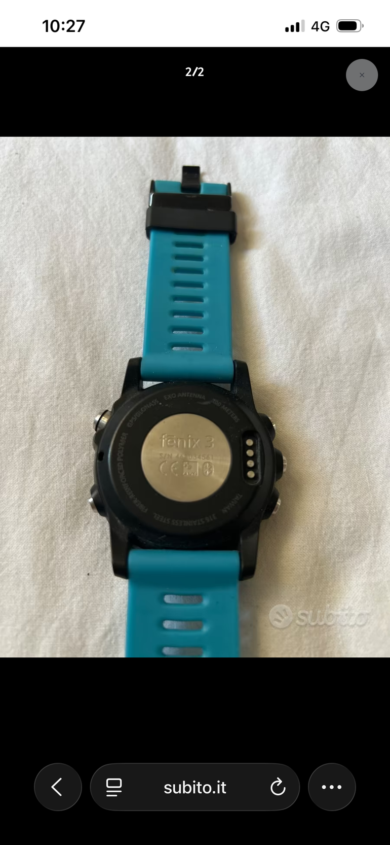 Used Garmin fēnix 3 GPS Watch 2015 bike — image 2 of 2