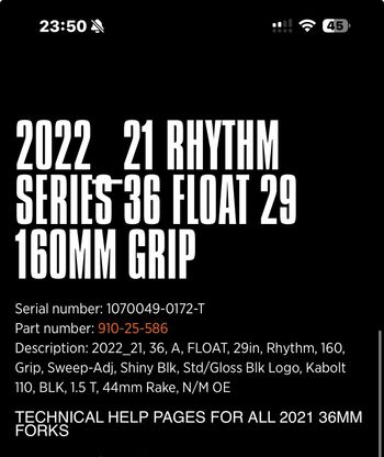 Used Fox 36 Fork 29" 160mm 2022 bike — image 13 of 13