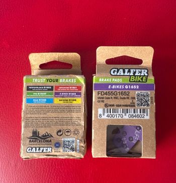 Used Galfer G1652 E-Bike Brake Pads bike