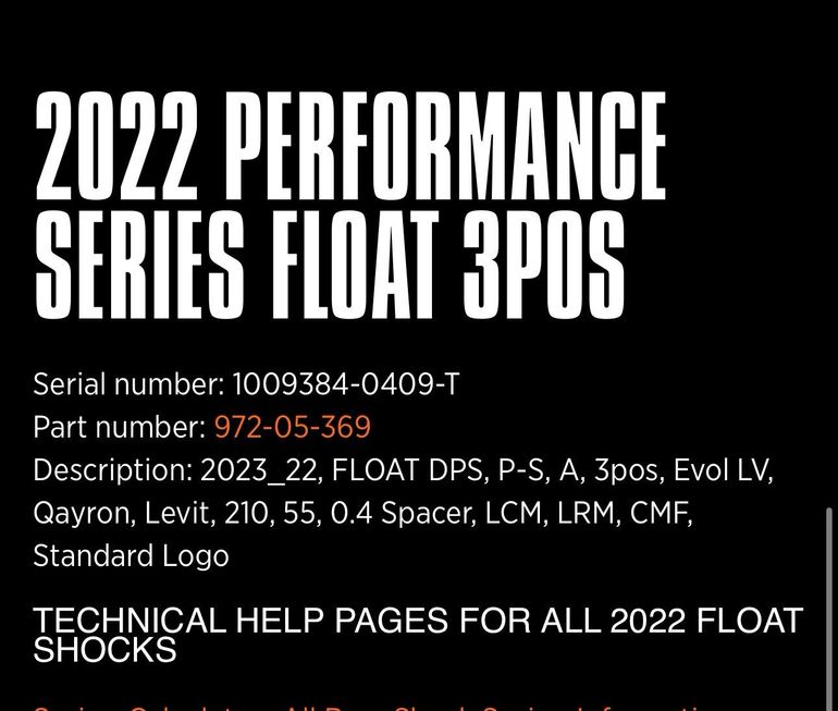 Used Fox Float Performance 210x55 2022 bike — image 7 of 7