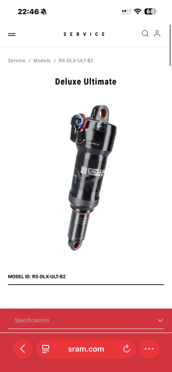 Used RockShox Deluxe Ultimate Shock 2025 bike — image 8 of 10