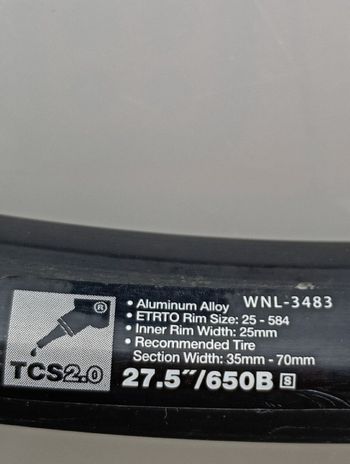 Used Wtb 27,5"-boost Wheelset bike — image 3 of 13
