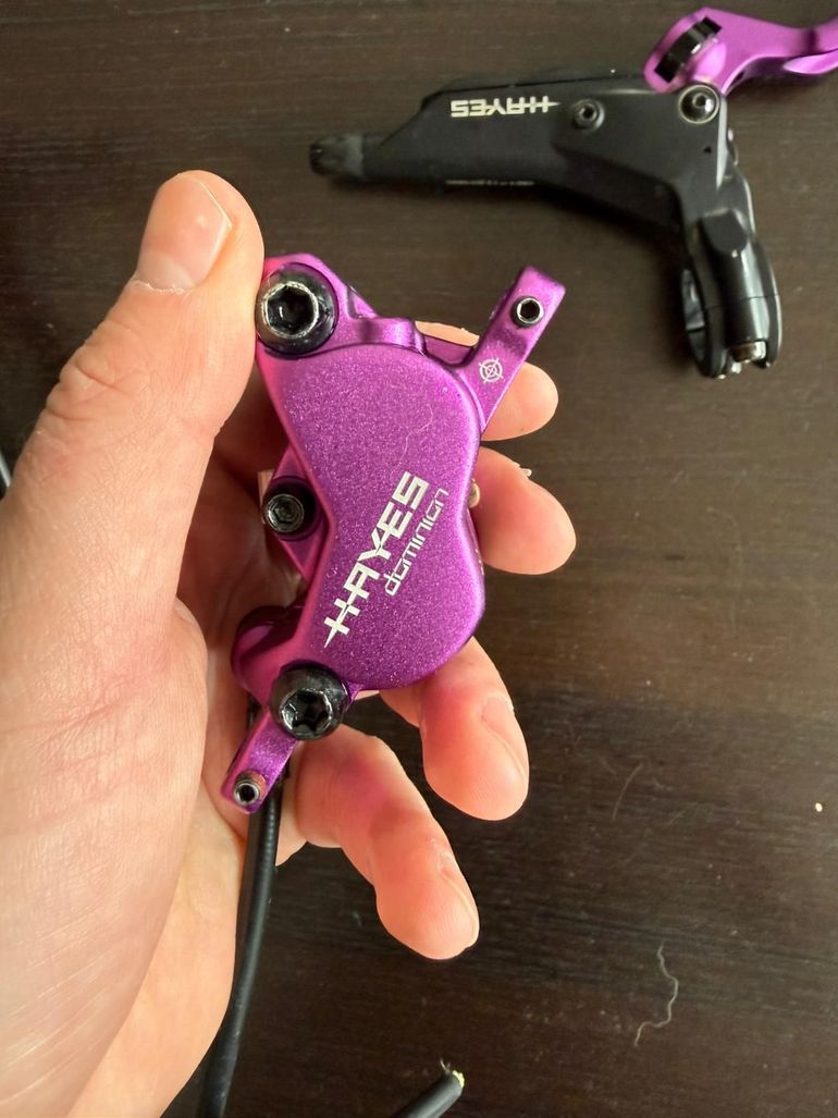 Used Hayes Dominion A4 Purple Brake bike — image 9 of 10