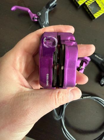 Used Hayes Dominion A4 Purple Brake bike — image 6 of 10