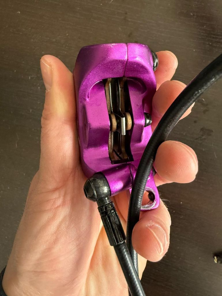Used Hayes Dominion A4 Purple Brake bike — image 8 of 10