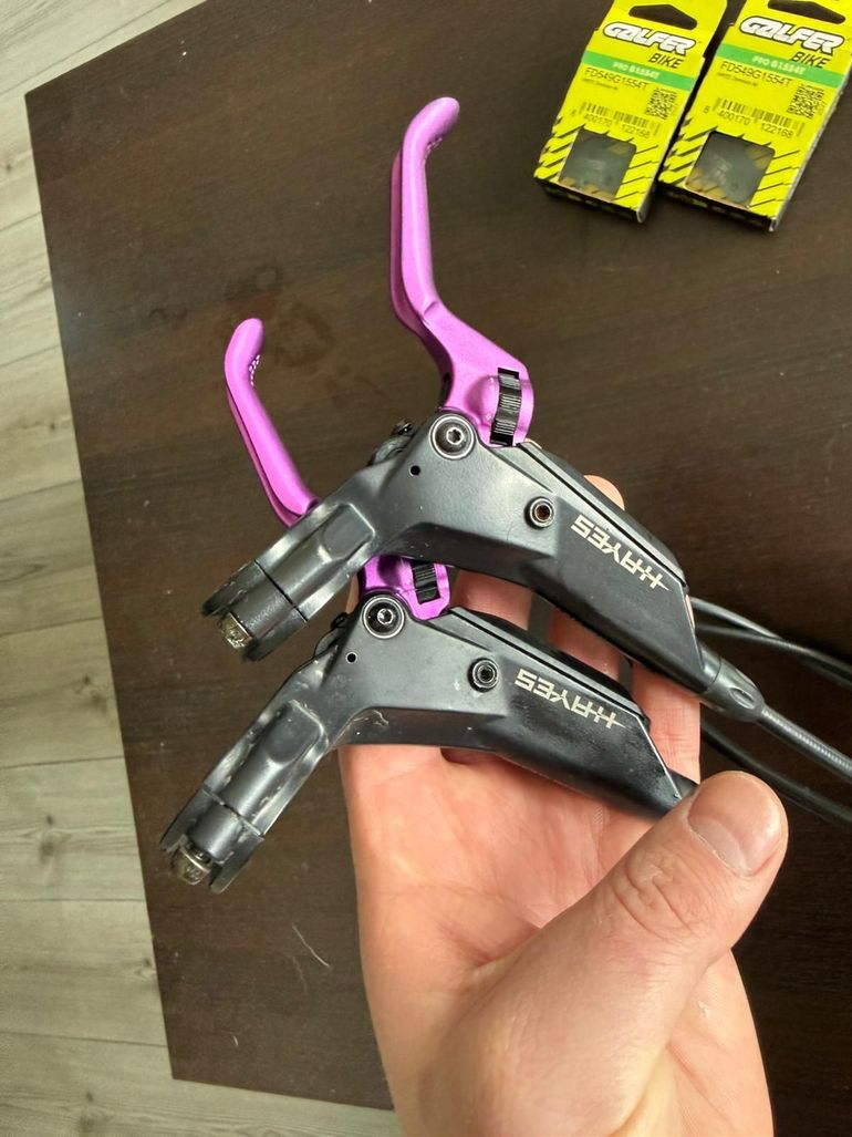 Used Hayes Dominion A4 Purple Brake bike — image 10 of 10