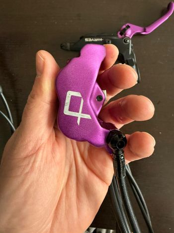 Used Hayes Dominion A4 Purple Brake bike — image 7 of 10