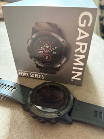 Used Garmin fēnix 5X Plus GPS Watch bike