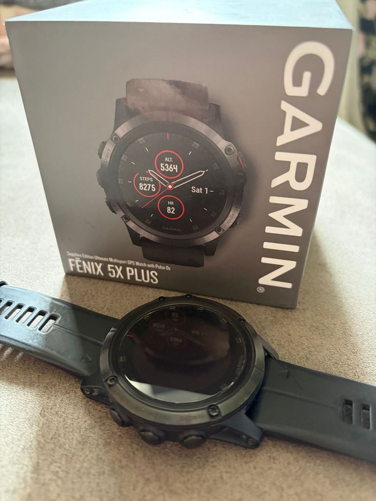 Used Garmin fēnix 5X Plus GPS Watch bike — image 1 of 6