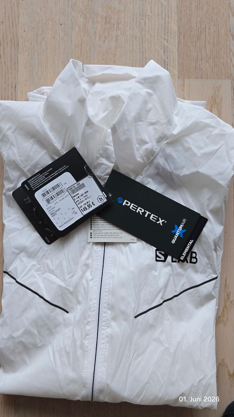 Used Salomon S-Lab Light Jacke Weiß L Herren bike — image 1 of 4