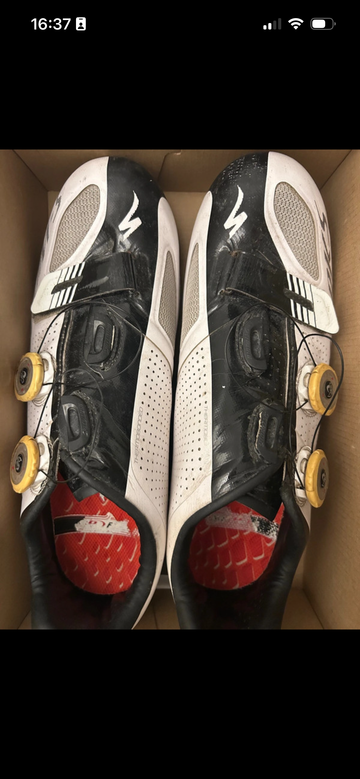 Used Specialized S-Works Road Carbon fact Body geometry Cycling Shoes