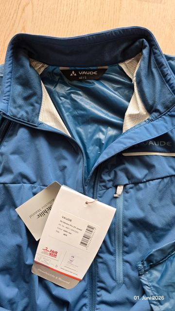 Käytetty VAUDE Me Windoo Pro ZO Jacket 48/S bike — kuva 3 / 3