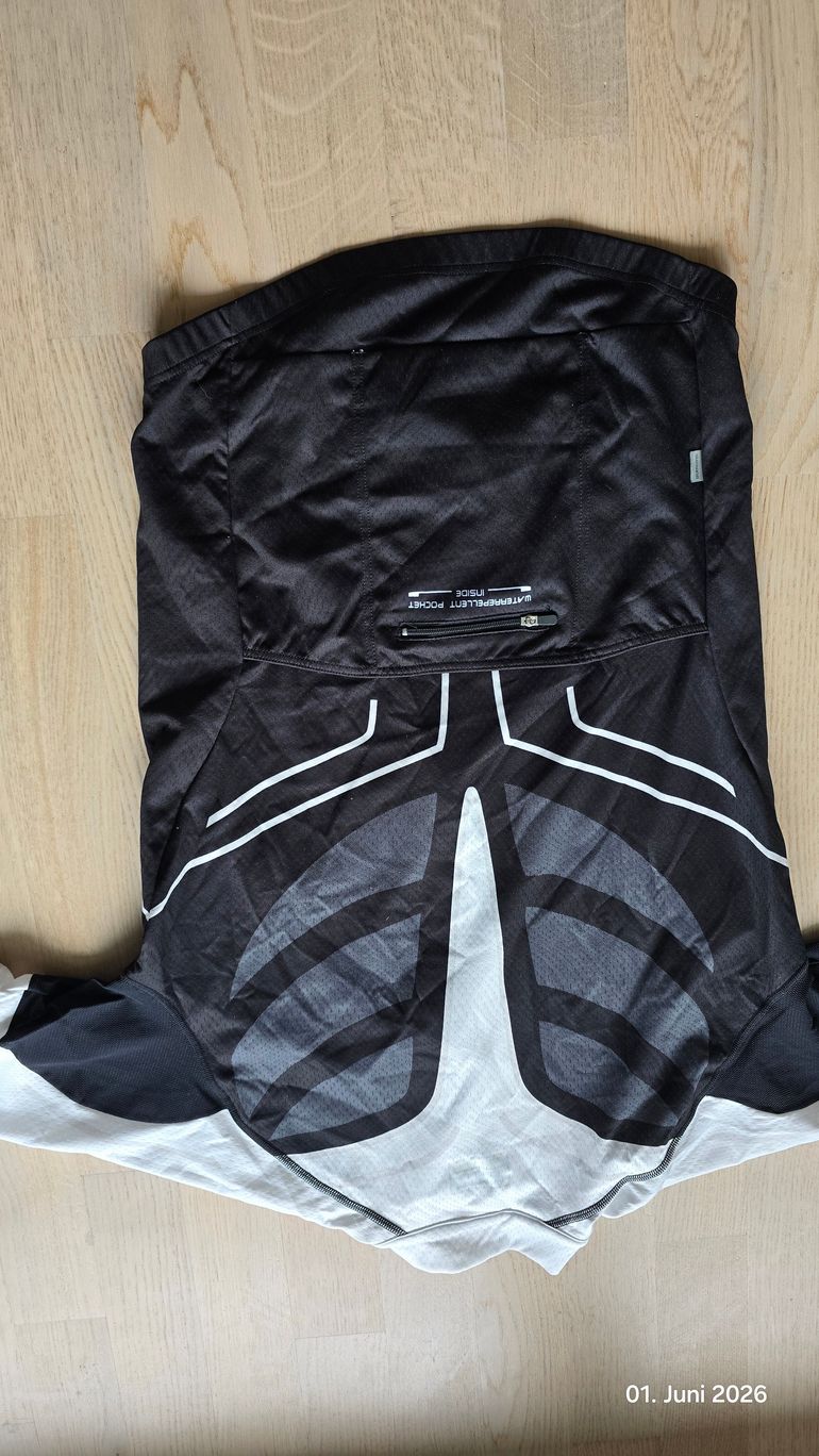 Used Shimano Fahrradtrikot Veloce Kurzarm Weiß/Schwarz M bike — image 2 of 5