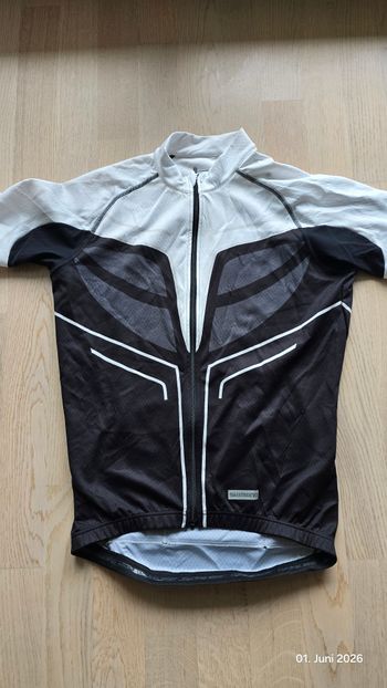 Used Shimano Fahrradtrikot Veloce Kurzarm Weiß/Schwarz M bike