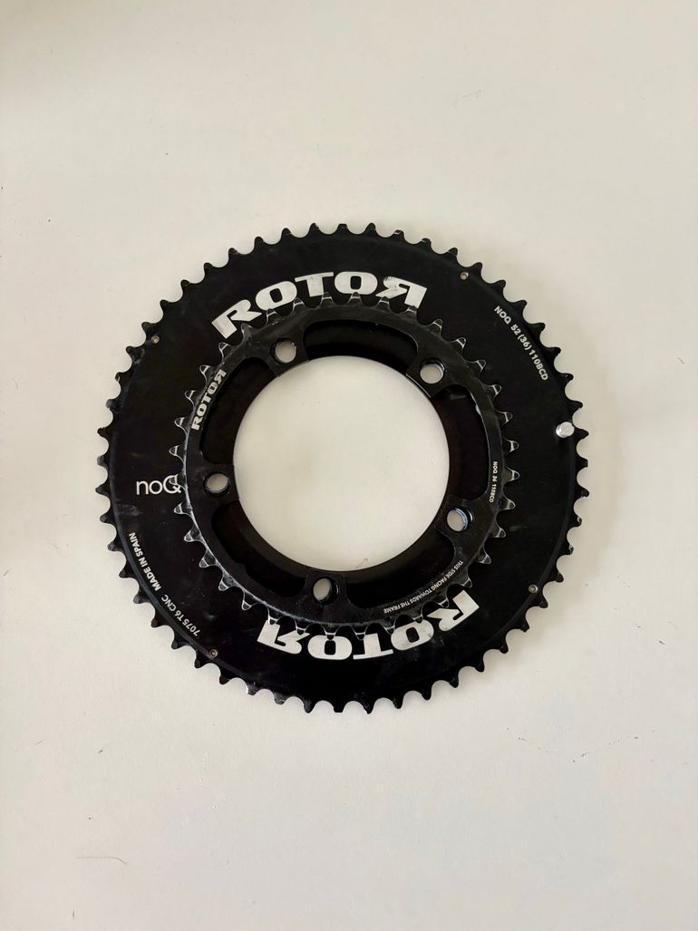Used Rotor no-Q Aero Kettingbladen 52/36 110BCD 5 gaten 2026 bike — image 3 of 3