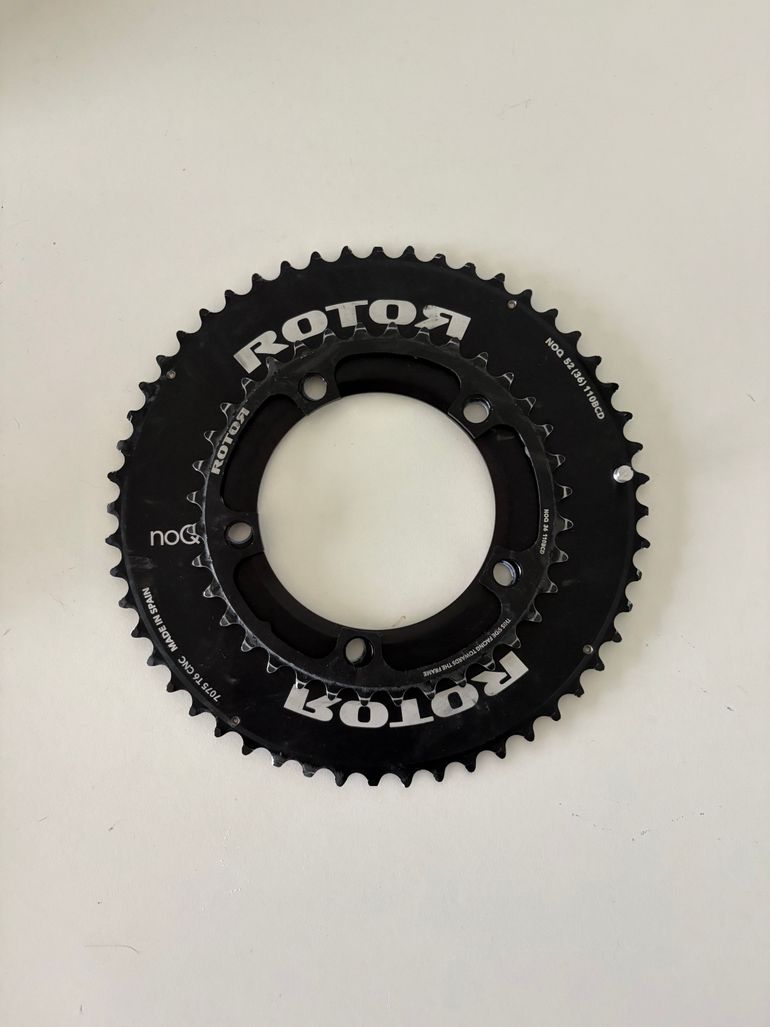 Used Rotor no-Q Aero Kettingbladen 52/36 110BCD 5 gaten 2026 bike — image 3 of 3