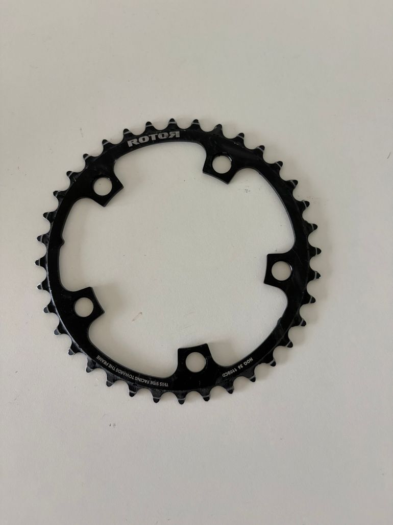 Used Rotor no-Q Aero Kettingbladen 52/36 110BCD 5 gaten 2026 bike — image 2 of 3