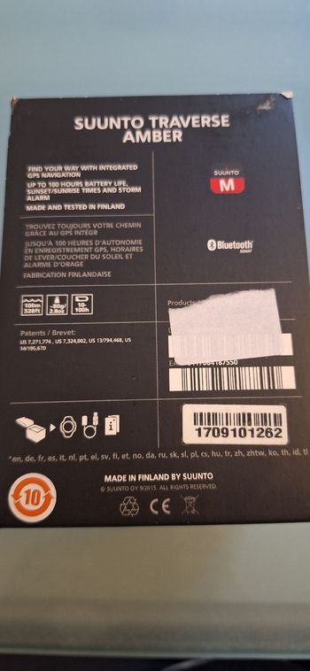 Used Suunto Traverse Amber GPS Watch bike — image 9 of 9