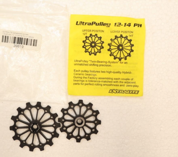 Used EXTRALITE UltraPulley Ceramic Derailleur Pulleys 12/14T bike — image 2 of 2