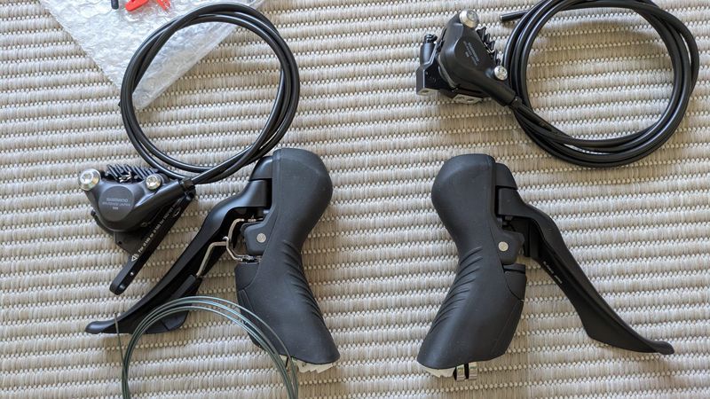 Used Shimano GRX RX610 2x12 Hydraulic Shifters Drivetrain & Pedals