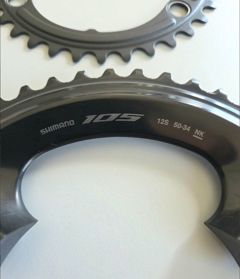 Used Shimano 105 FC-R7100 Chainrings 50/34T 12-speed bike — image 5 of 5
