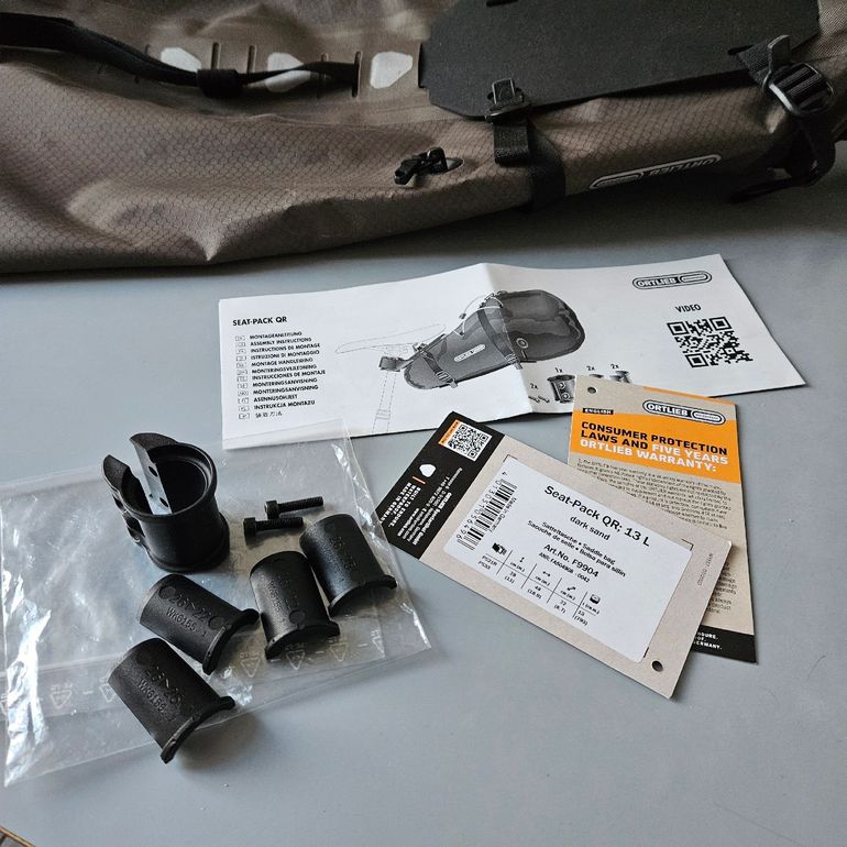 Used Ortlieb Seat-Pack QR Satteltasche Arschrakete 13L Dark Sand bike — image 3 of 6