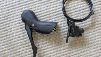 Used Shimano GRX ST-RX600 Left Shift/Brake Lever + BR-RX400 Caliper bike