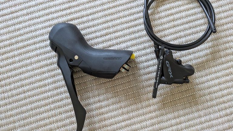 Used Shimano GRX ST-RX600 Left Shift/Brake Lever + BR-RX400 Caliper bike — image 1 of 8