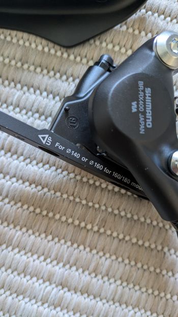 Used Shimano GRX ST-RX600 Left Shift/Brake Lever + BR-RX400 Caliper bike — image 5 of 8