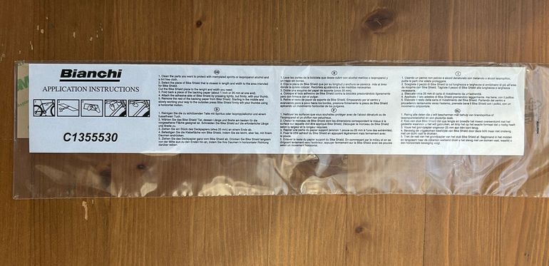 Used Bianchi Oltre Comp/Pro/RC original chainstay protector sticker 2026 bike — image 1 of 2