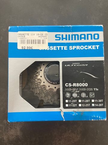 Gebrauchtes Shimano Ultegra CS-R8000 11V 14-28 Drivetrain & Pedals