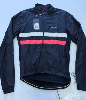 Used Rapha Brevet Windblock Merino Jersey Langarm Blau Gr L Cycling Clothing