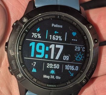 Used Garmin Fenix 6X Pro Sapphire 51mm bike