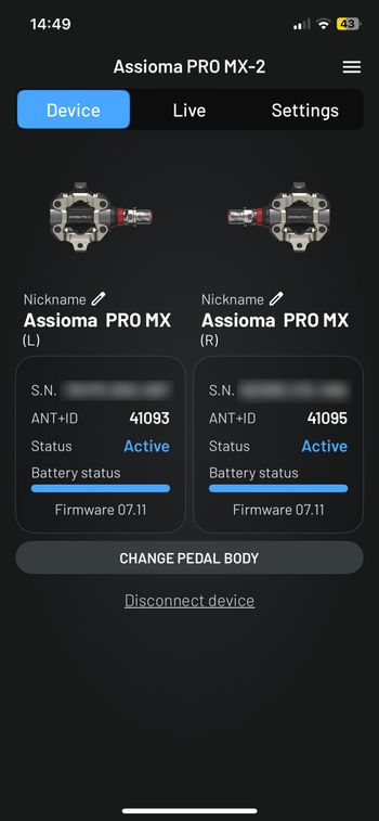 Used Favero Assioma PRO MX-2 2025 bike — image 5 of 5