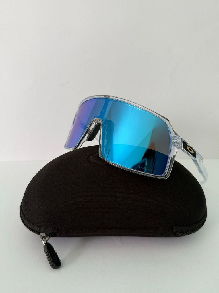 Used Oakley Sutro Prizm Sapphire Lenses, Sky Blue Frame bike — image 7 of 11