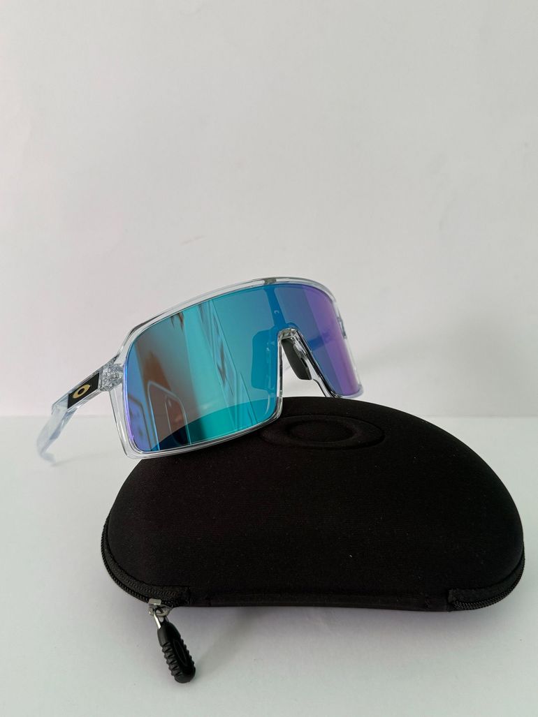Used Oakley Sutro Prizm Sapphire Lenses, Sky Blue Frame bike — image 6 of 11