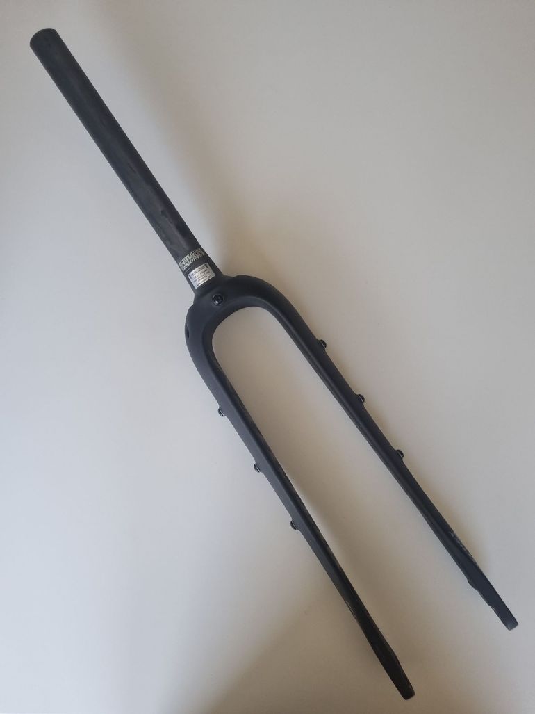 Used Ritchey WCS Carbon Adventure Fork 1 1/8" Flat Mount 12x100mm Matte UD Carbon bike — image 1 of 8