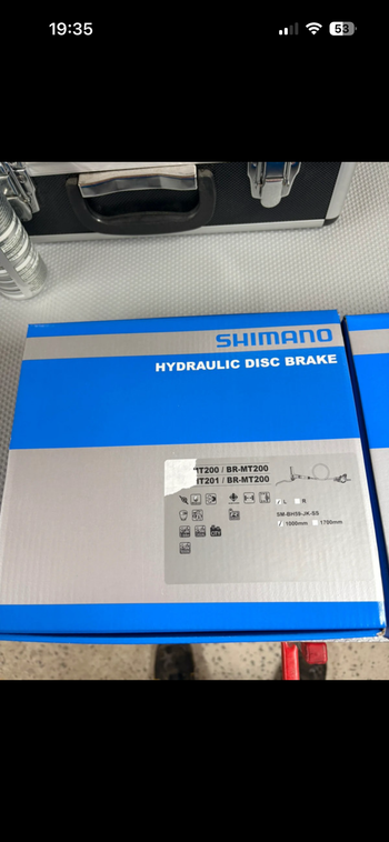 Used Shimano Hydraulische Disc Brake set BR-MT200/201 Voor - achter bike — image 4 of 4