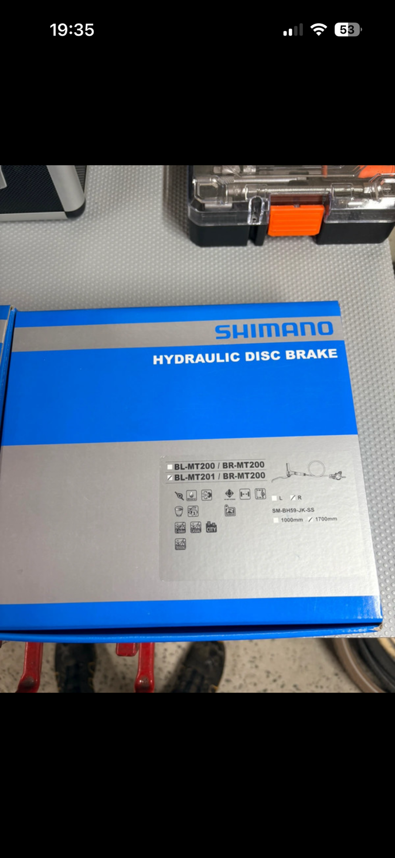 Used Shimano Hydraulische Disc Brake set BR-MT200/201 Voor - achter bike — image 3 of 4