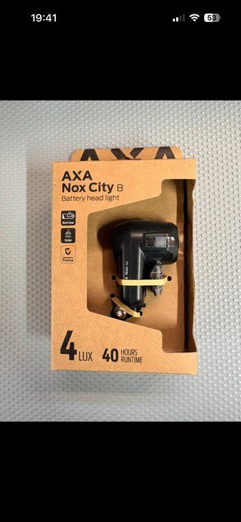 Used Axa Nox City Headlight bike
