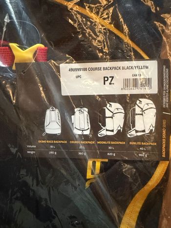 Used La Sportiva Course Backpack Black/Yellow 2025 bike — image 2 of 5