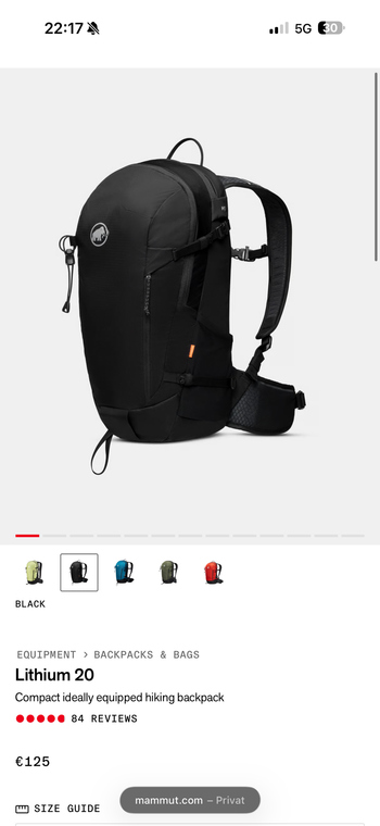 Used Mammut Lithium 20 2025 bike — image 5 of 5