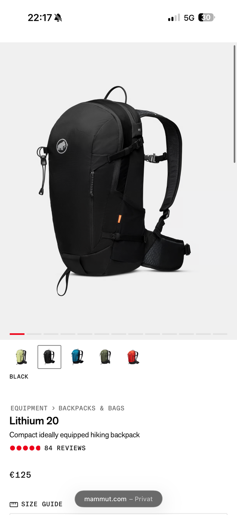 Used Mammut Lithium 20 2025 bike — image 5 of 5