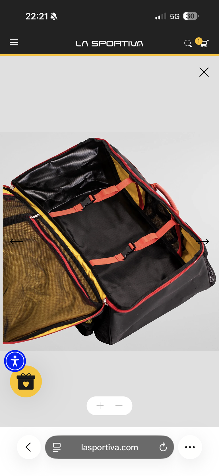Used La Sportiva Travel Bag Black/Yellow 2026 bike — image 6 of 6