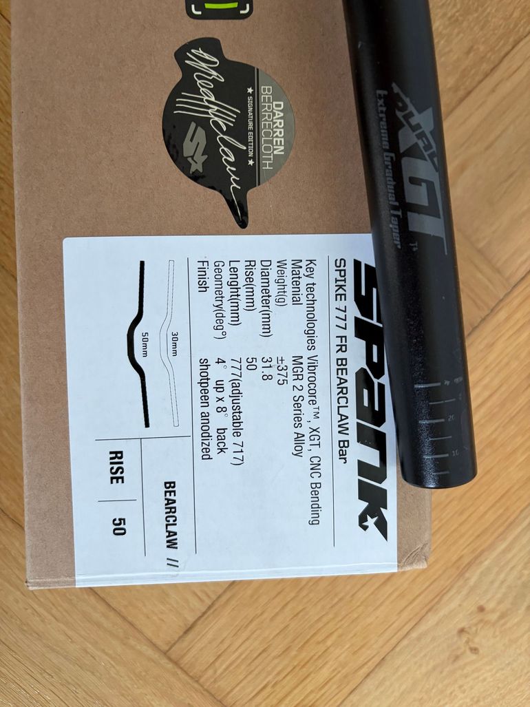Used Spank Spike 777 FR Bearclaw MTB Lenker 2023 bike — image 4 of 8