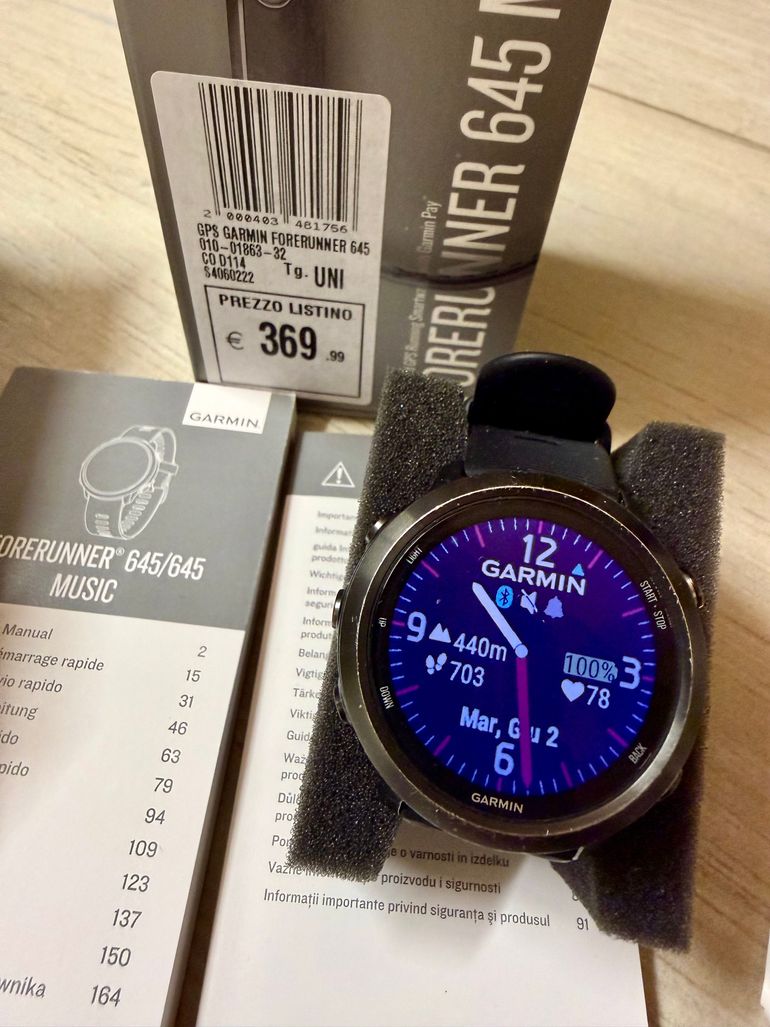 Used Garmin Forerunner 645 Music bike — image 2 of 5