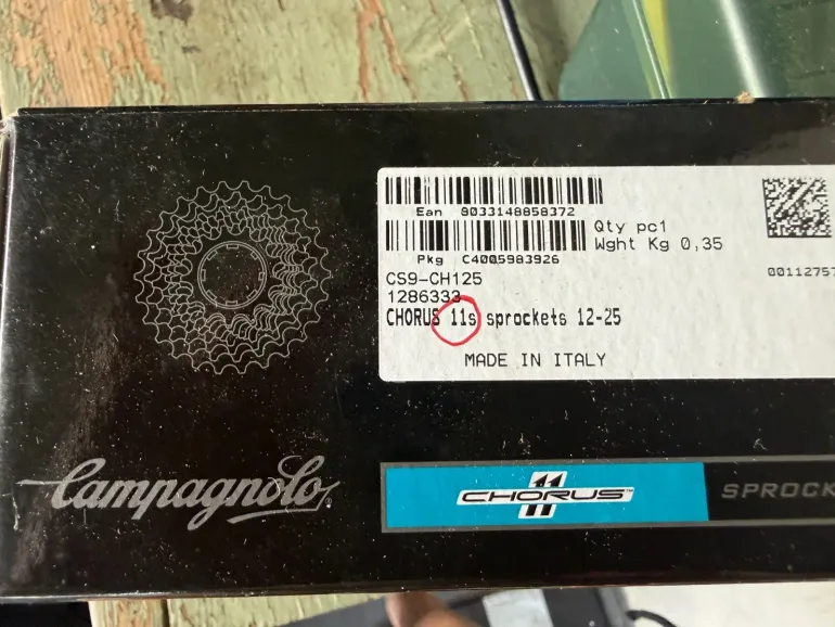 Used Campagnolo Chorus 11s Sprockets 12-25 bike — image 2 of 2