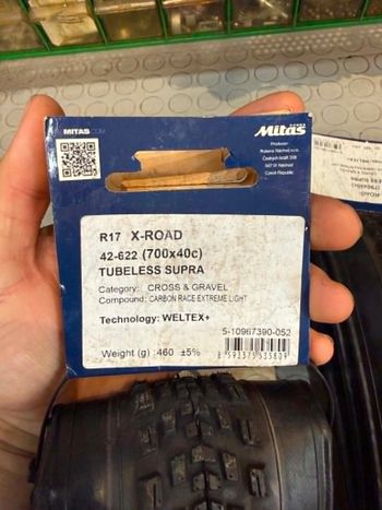 Used Mitas TYRES X-ROAD. Gravel. 700x40c. bike — image 3 of 5