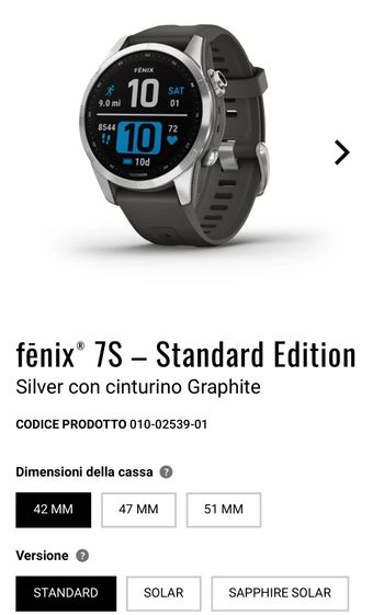 Used Garmin Fenix 7S GPS Watch bike — image 4 of 4